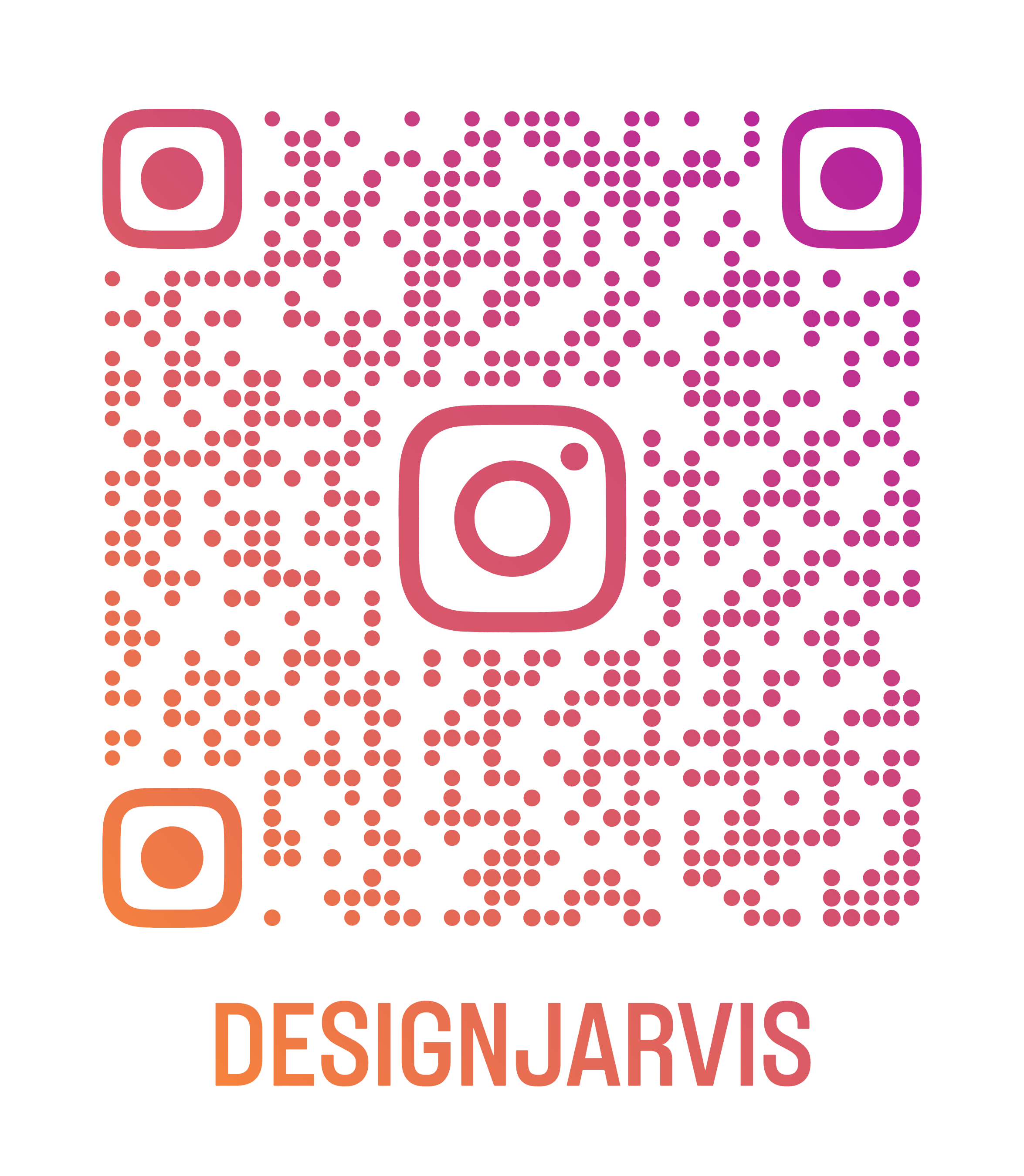 掃描 QR Code 追蹤 @designjarvis